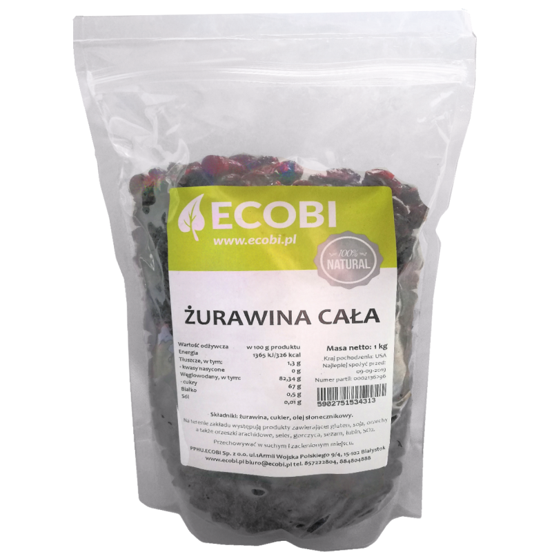 Żurawina suszona 1 kg