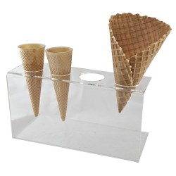 Stojak na wafle do lodów 4 otwory