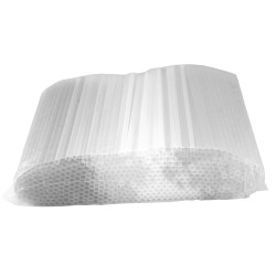 Słomki plastikowe białe 8x210mm 100 szt.