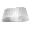 Słomki plastikowe białe 8x210mm 100 szt.