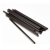 Słomki plastikowe czarne 8x210mm 100szt.