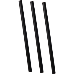 Słomki plastikowe czarne 8x210mm 100szt.