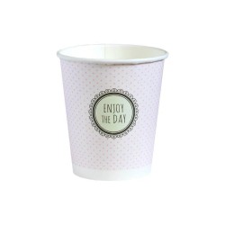 Kubek z wieczkami do kawy  250 ml pastel
