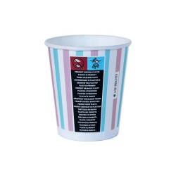 Kubek z wieczkami do kawy  250 ml pastel
