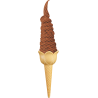 Lody świderki bezcukrowe czekoladowe 4 kg
