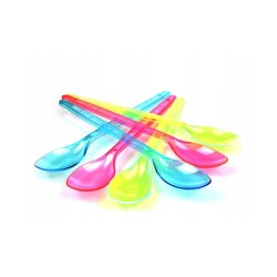 Łyżeczki neonowe, długie 19cm, 180szt./opak BUBU