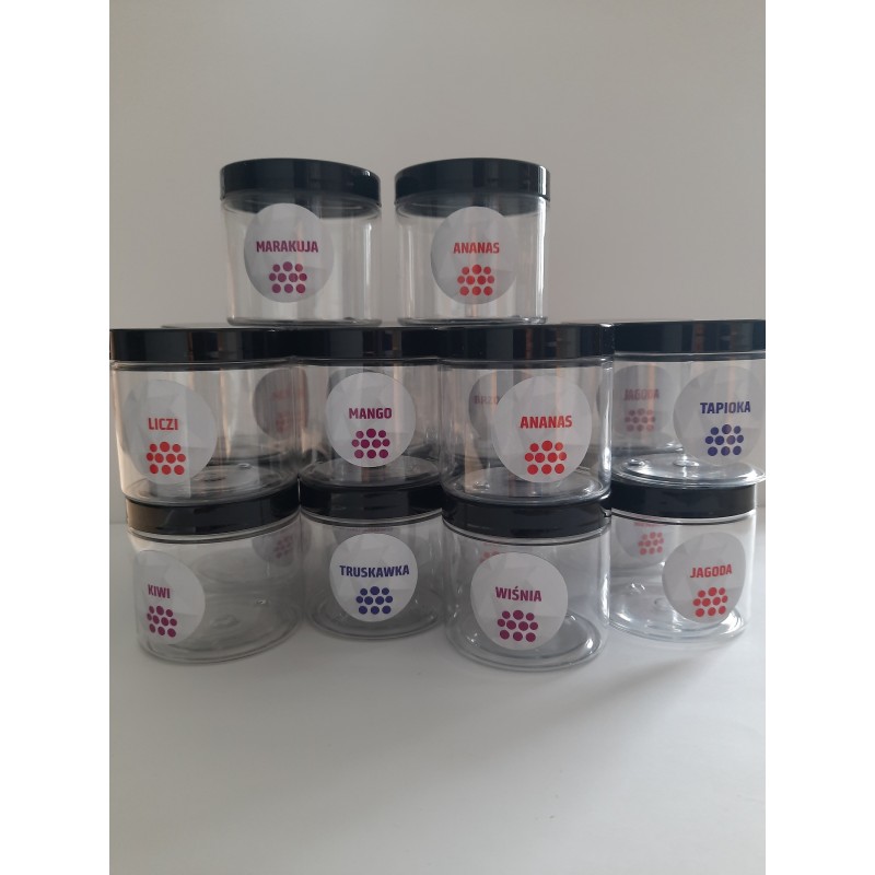 Zestaw słoiczków 200ml oklejony - 19 sztuk/opak