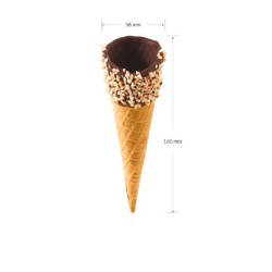 Wafel Deluxe z czekoladą i orzechami, 112 sztuk