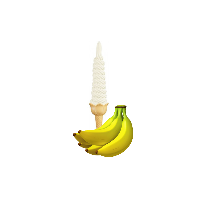 Lody świderki bananowe 4 kg