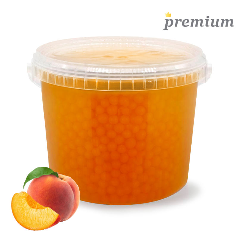 PREMIUM Popping Boba Peach kulki brzoskwiniowe 3,2 kg