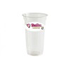 Kubek bezbarwny BUBBLE TEA LOGO 650 ml, 50 szt. średnica 90 mm.