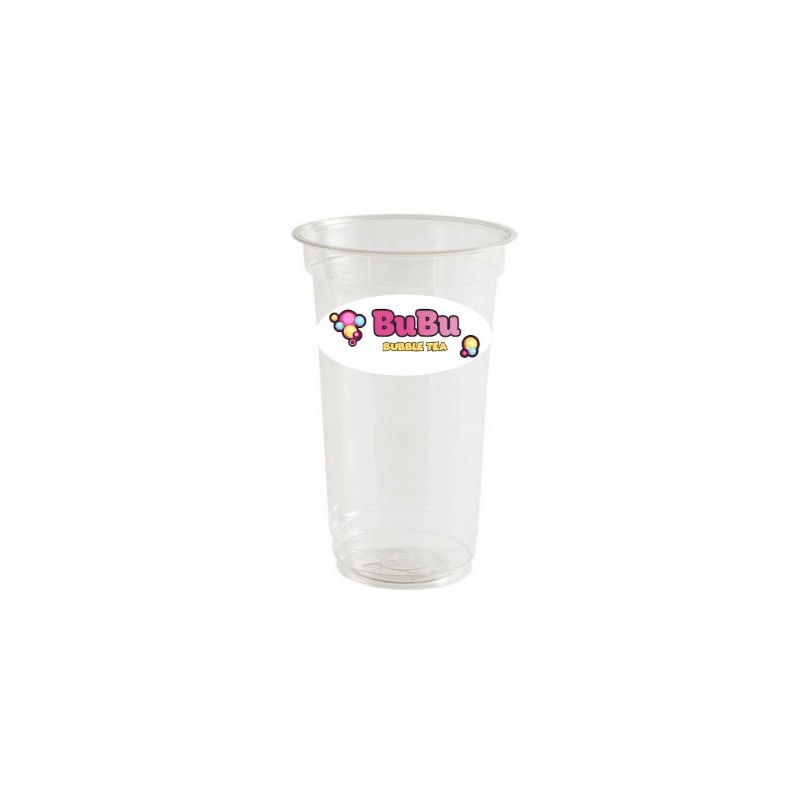 Kubek bezbarwny BUBU LOGO 90mm-450 ml, 50 szt.